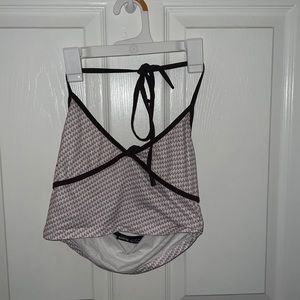 Open back tank top adjustable